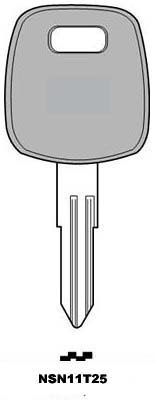 Hook 2639: Transponder NSN11T25 chip included - Keys/Transponder Pods