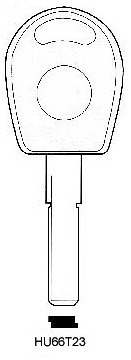 Hook 2670: Transponder HU66T23 chip included - Keys/Transponder Pods