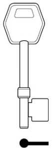 Hook: 5138 Arrone 5 lever hd copy = B596anp L402 - Keys/Security Keys