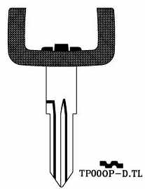 Hook 2569: Horse shoe TP00OP-dTL - Keys/Transponder Horseshoe Blades