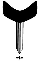 Hook 2976: SX9MH - Keys/Transponder Horseshoe Blades