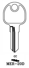 Hook 2983: jma = MER-20d - Keys/Cylinder Keys- General