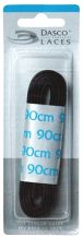 Dasco Blister Packs Laces 90cm Flat Waxed Ecco (Pack 6) - Shoe Care Products/Dasco