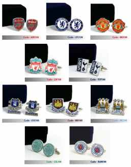 Football Crest Cuff Links