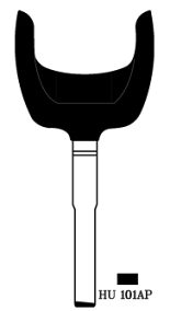 Hook 3128: Horse shoe TP00FO-24TL KMS710 - Keys/Transponder Horseshoe Blades