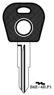 Hook 3169: TP00DAE-4DP1 Empty transponder - Keys/Transponder Pods