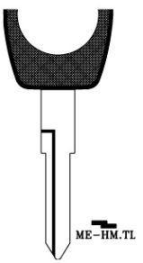 Hook 3175: Horse shoe TP00ME-HMTL - Keys/Transponder Horseshoe Blades