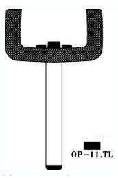 Hook 3178: horse shoe TP00OP-11TL - Keys/Transponder Horseshoe Blades