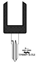 Hook 3179: Horse shoe TP00OP-DTL2 - Keys/Transponder Horseshoe Blades