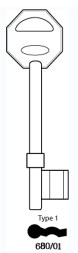 Hook 5143 ...Gridlock glk/1 genuine gl073 680/01=birch 775 - Keys/Mortice Keys