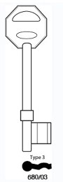 Hook 5145 ..Gridlock glk/3 genuine 680/03 GL075 - Keys/Mortice Keys