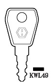 Hook 5264...window lock key jma = KWL49 - Keys/Window Lock Keys