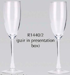 R1440/2 Pair of Wedding Goblets in Presentation Box - Engravable & Gifts/Wedding Gifts
