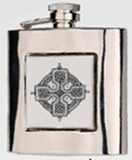 R3791 Highland Celtic Cross Flask Stainless Steel (Use R3447 + Badge)