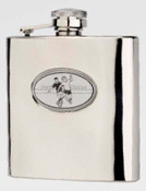 R3551 Langdale Footballers Flask 6oz Stainless Steel ( use R3446 + badge)