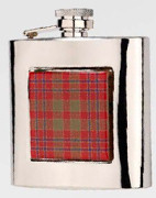 R3779 Highland Hip Flask Tartan 6oz Stainless Steel (Use R3447 + Badge)