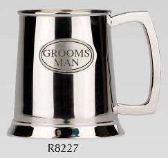 R8227 Wessex Groom Tankard 1 Pint Stainless Steel