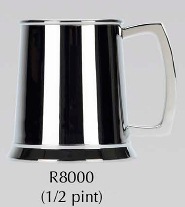 R8000 Devon Tankard 1/2 Pint Stainless Steel - Engravable & Gifts/Tankards