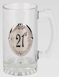 R1021 Guardsman 21 Badge Glass Tankard