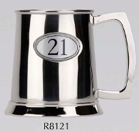 R8121 21 Tankard Stainless Steel (Use R8005 + badge)