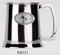 R8551 Football Tankard Stainless Steel (Use R8005 + badge)