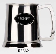 R8662 Usher Tankard Stainless Steel (Use R8005 + badge) - Engravable & Gifts/Wedding Gifts