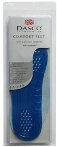 Dasco Comfort Gel Mens Insoles (Cut to size) 6114