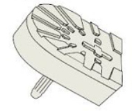 Premium Grip Cleated Pattern (Double Layer) PU Tops 3mm PinTops BEIGE (10 pair pack) - Shoe Repair Materials/Heels-Ladies