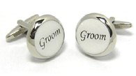 CL02 Cufflinks Groom - Engravable & Gifts/Wedding Gifts