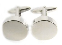 CL19 Cufflinks Round Plain