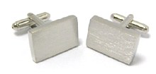 CL21 Cufflinks Brushed Rectangular