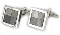 CL06 Cufflinks Grey Squares