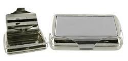 TTP04 Tobacco Box with Paper Holder Plain Chrome