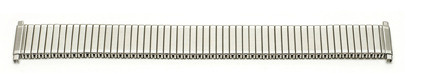 8818 Silver Expanding Watch Bracelet Telescopic Ends