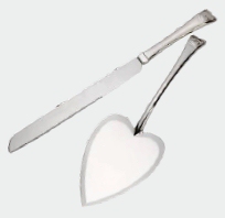 R7003 Heart Cake Server & Knife