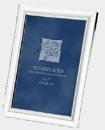 R9395 Silver Plated Plain Photoframe 8 x 10