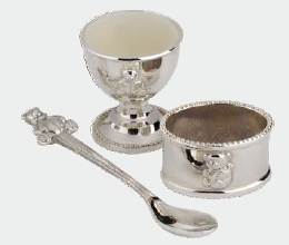 R9358 Silver Plated 3-Piece Breakfast Set