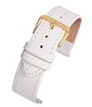 E104S Economy Watch Straps Leather White (Single)