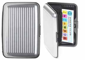 7312 Aluminium FRID-Proof Concertina Credit Card Case Mixed Colours