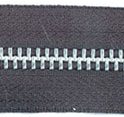 Silver Alloy Zipping No5 (per metre) - Zips/Zipping by the metre