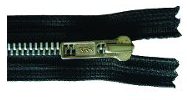 Open End Brown Zip Aluminium (Silver) No6 - Zips/Metal Open End