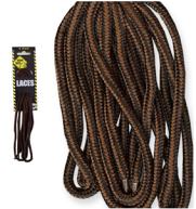 Worksite Laces 150cm Cord Brown/Black (12 pair) W55002