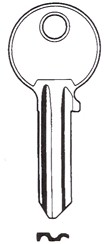 Hook 6029 Hd = CB7 H130 brass - Keys/Cylinder Keys- General