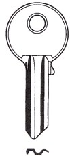 Hook 6036 JMA = WM-5d....steel ERREBI = WM5 - Keys/Cylinder Keys- General