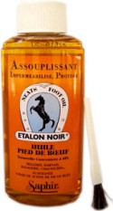 Saphir Softner Etalon Noir (with Neatsfoot Oil) 200ml REF 0951 - Tarrago Shoe Care/Waterproofers