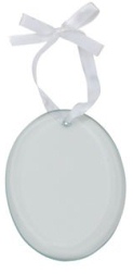 R6669 Glass Oval Tree Decoration