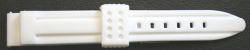 8004 White Silicone Watch Strap18mm - Watch Accessories & Batteries/Lithium Batteries