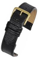 R616S Black Lizard Grain Watch Straps - Watch Straps/Budget Straps