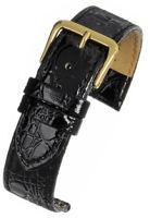 R618S Black Croc Grain Watch Straps - Watch Straps/Budget Straps