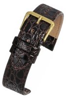 R619S Brown Croc Grain Watch Straps - Watch Straps/Budget Straps